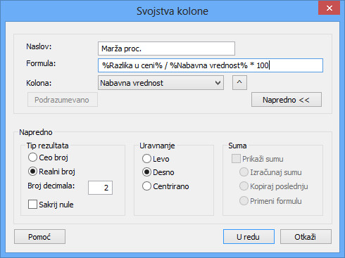 KorisniÄ?ka kolona - mar??a
