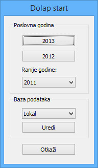 Startovanje programa Dolap