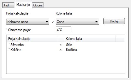 Import map - jezičak mapiranje