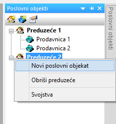 Kontekstni meni preduzeća