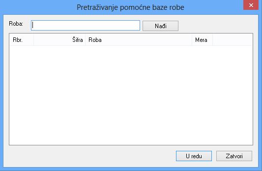 Pomoćna baza robe